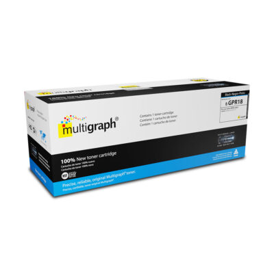 Botella/tubo de toner MULTIGRAPH GPR-18 para CANON – Negro/Black