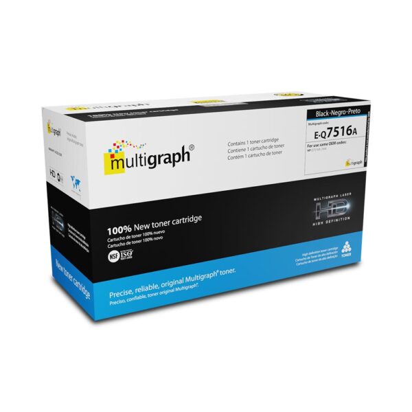 Cartucho de toner MULTIGRAPH 16A (Q7516A) para HP - Negro/Black