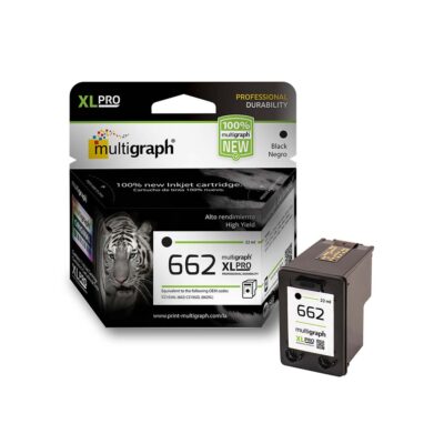 Cartucho de tinta MULTIGRAPH 662XL (CZ103) para HP – Negro/Black