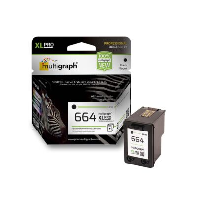 Cartucho de tinta MULTIGRAPH 664XL (F6V31AL) para impresora HP – Negro/Black