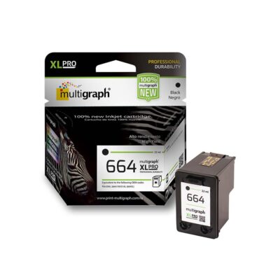 Cartucho de tinta MULTIGRAPH 664XL (F6V31AL) para HP – Negro/Black