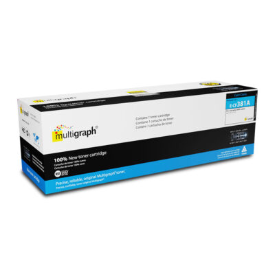 Cartucho de toner MULTIGRAPH 312A (CF381A) para HP – Cian/Cyan