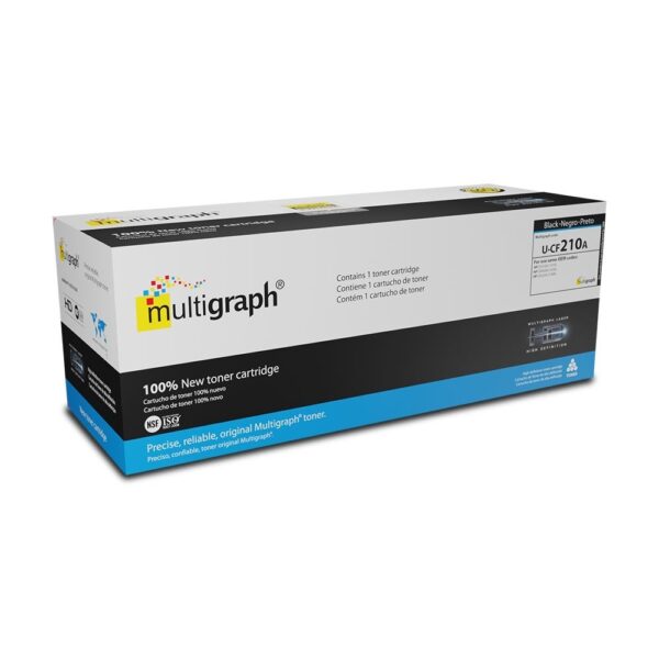 Cartucho de toner universal MULTIGRAPH 131A-125A-128A (CF210A) (CB540A) (CE320A) para HP - Negro/Black