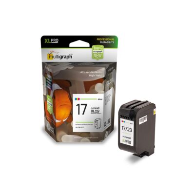 Cartucho de tinta universal MULTIGRAPH 17XL-23XL (C6625) (C1823) para impresora HP – Tricolor