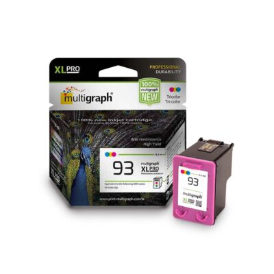 Cartucho de tinta universal MULTIGRAPH 93XL-97XL (C9361) (C9363) para impresora HP – Tricolor