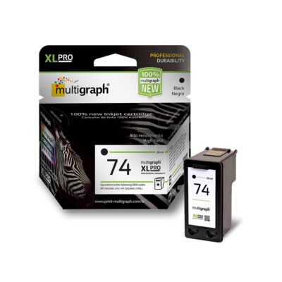 Cartucho de tinta MULTIGRAPH 74XL (CB335) para impresora HP – Negro/Black