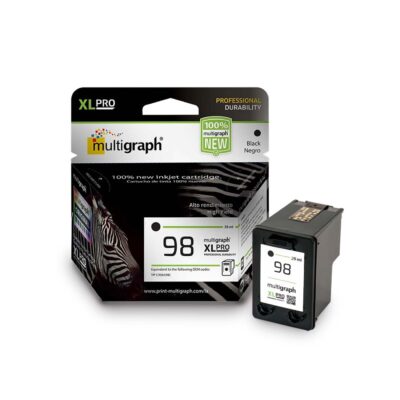 Cartucho de tinta MULTIGRAPH 98XL (C9364) para impresora HP – Negro/Black
