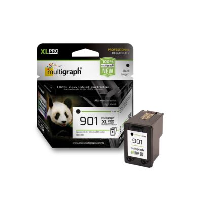 Cartucho de tinta MULTIGRAPH 901XL (CC653) para impresora HP – Negro/Black
