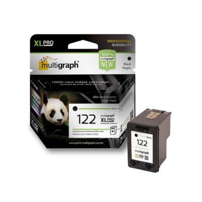 Cartucho de tinta MULTIGRAPH 122XL (CH561HL) para impresora HP – Negro/Black