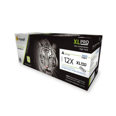 Cartucho de toner MULTIGRAPH XLPRO 12X (Q2612X) para HP – Negro/Black